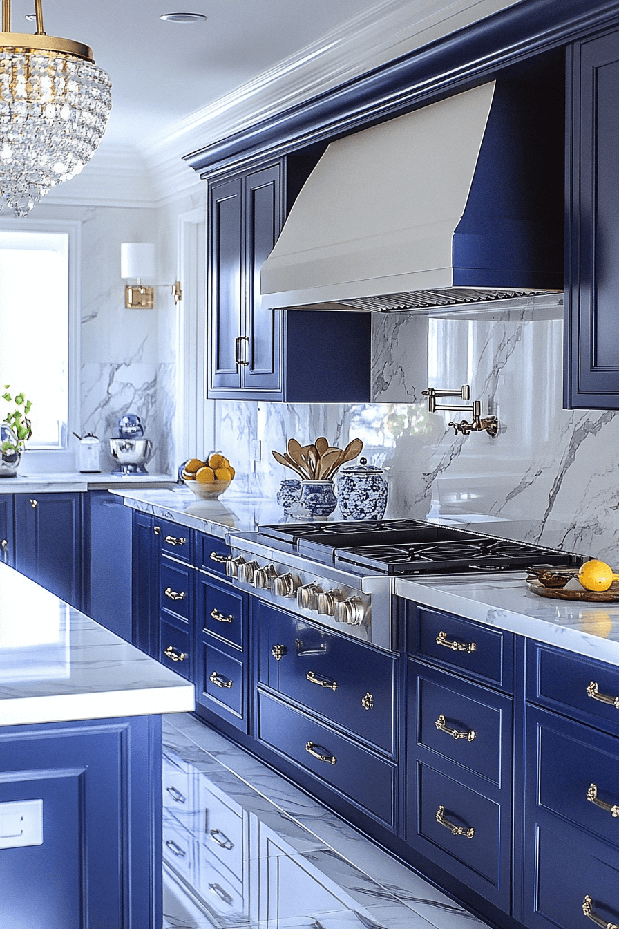 29 Blue and White Kitchen Inspirations for a Peaceful Culinary Retreat 10 blue and white kitchen