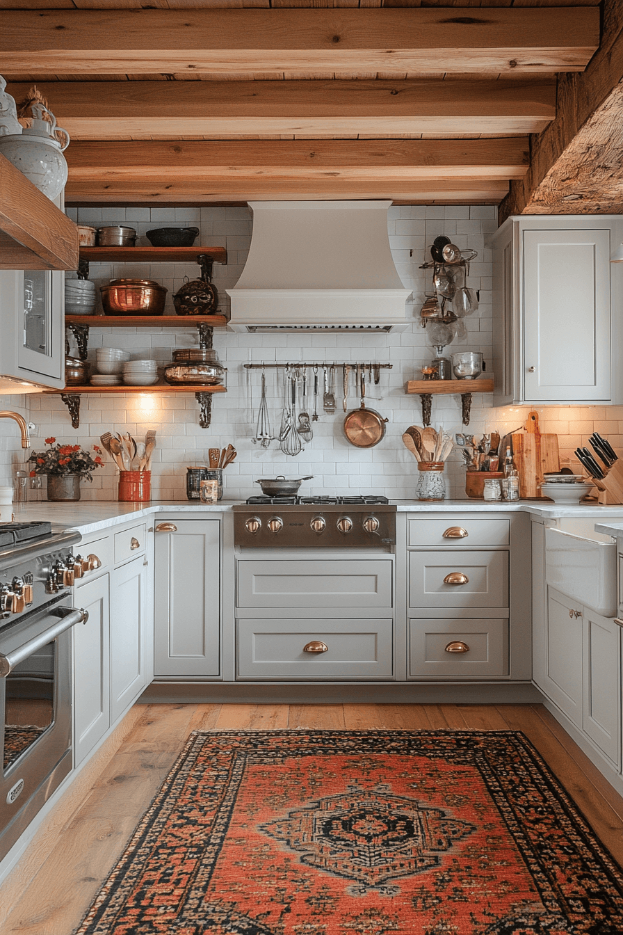 29 Cottage Core Kitchen Upgrades for a Dreamy Country Vibe 10 cottage core kitchen