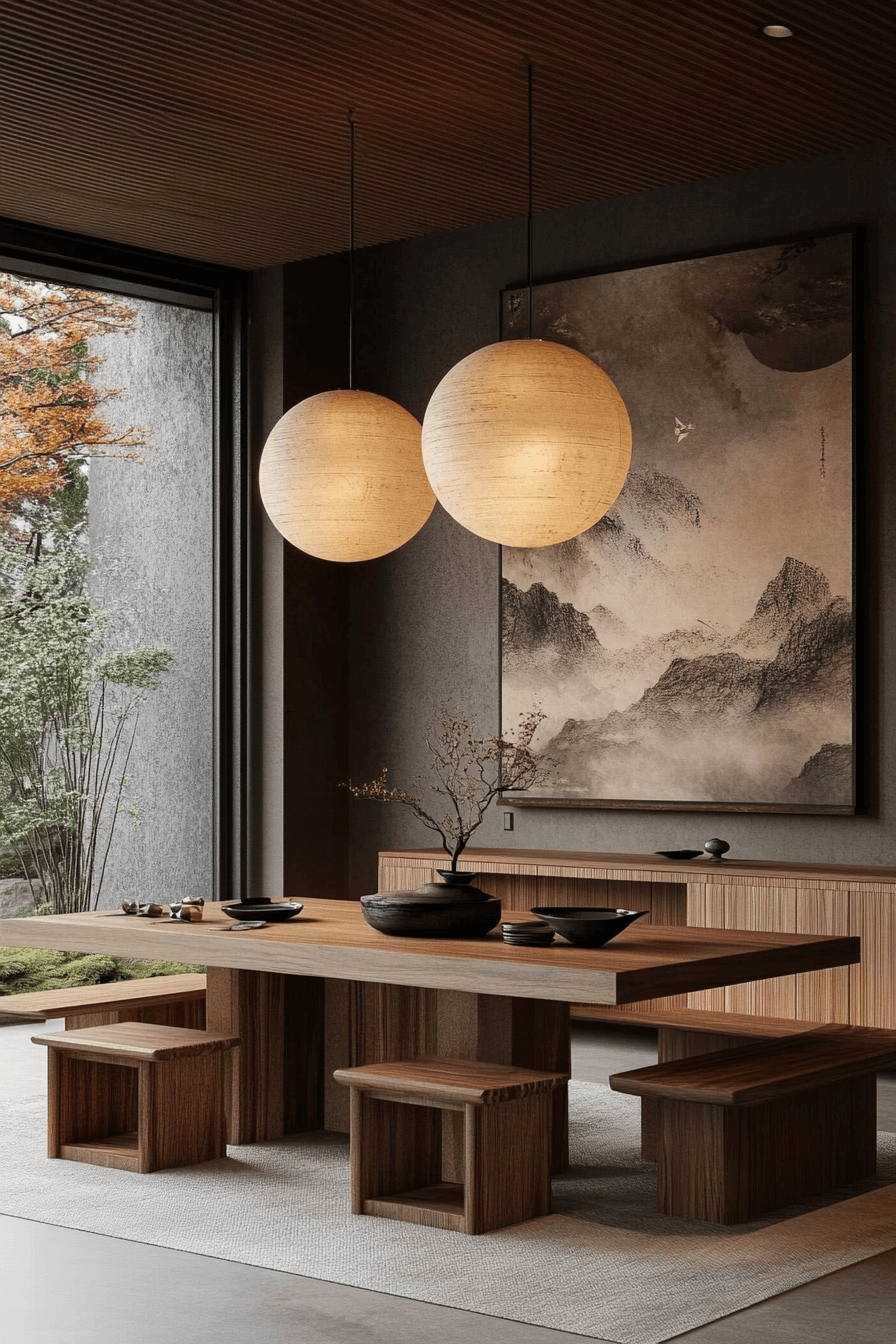 29 Japandi Dining Room Upgrades That Spark Joy and Harmony 11 japandi dining room