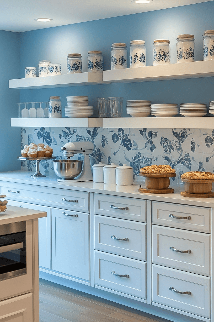 29 Blue and White Kitchen Inspirations for a Peaceful Culinary Retreat 11 blue and white kitchen