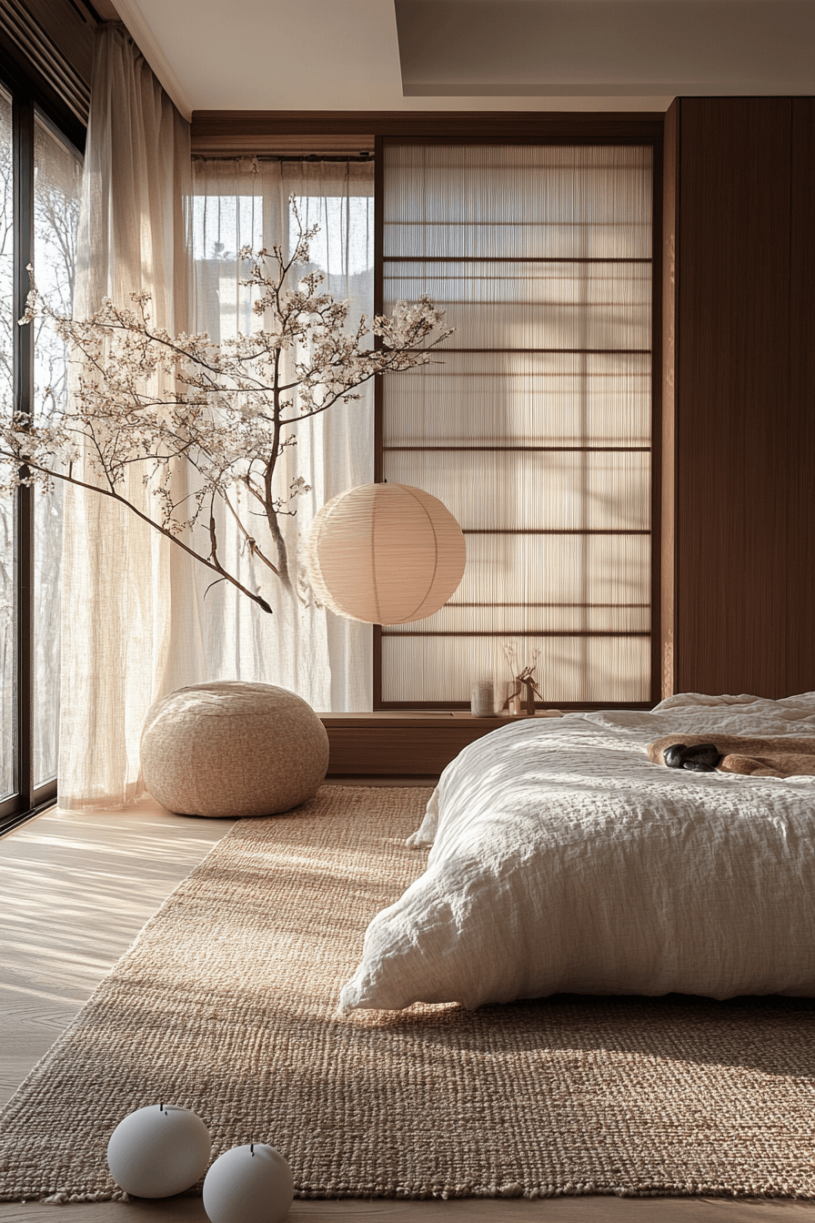 29 Japandi Bedroom Makeovers That Reflect Natural Harmony 11 japandi bedroom