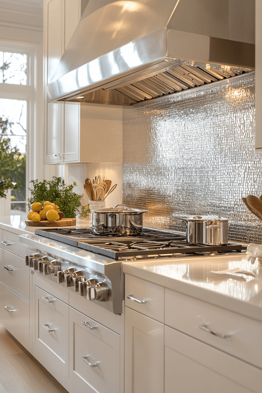 29 Kitchen Backsplash with White Cabinets That Make Neutrals Pop 11 kitchen backsplash with white cabinets