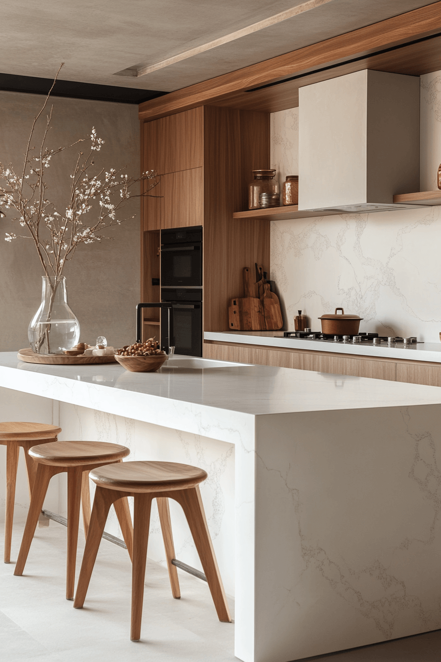 29 Japandi Style Kitchen Elements That Invite Mindful Living 12 japandi style kitchen