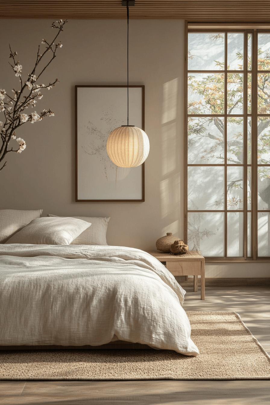 29 Japandi Bedroom Makeovers That Reflect Natural Harmony 13 japandi bedroom