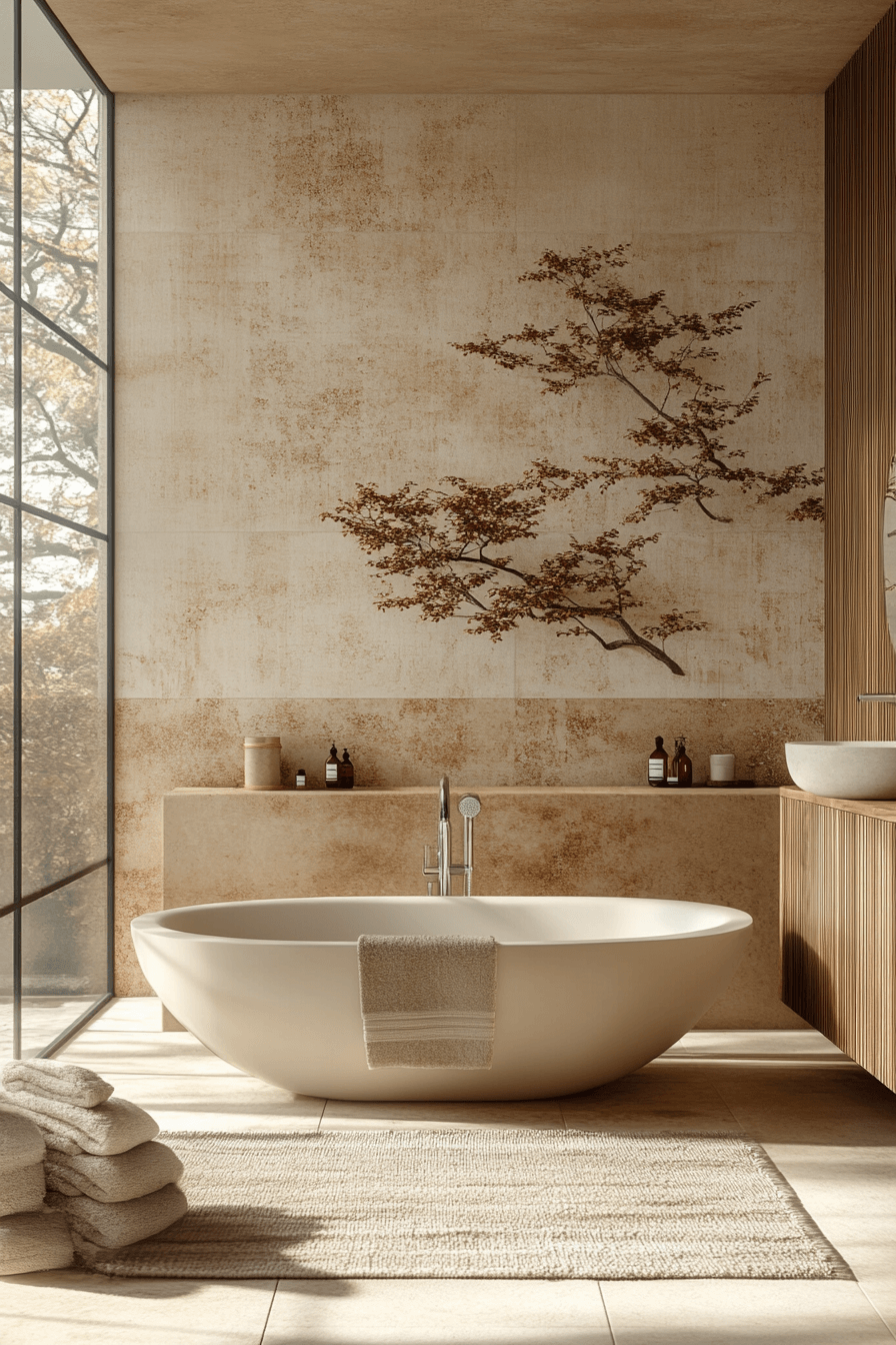 29 Japandi Bathroom Details to Transform Your Daily Routine 13 japandi bathroom
