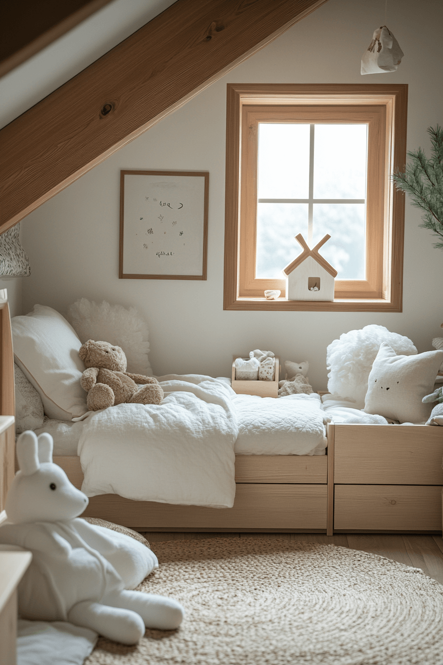 29 Japandi Kids Room Concepts for Mindful Family Living 14 japandi kids room