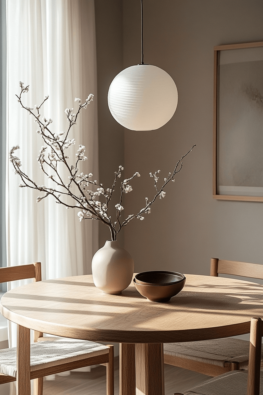 29 Japandi Dining Room Upgrades That Spark Joy and Harmony 14 japandi dining room