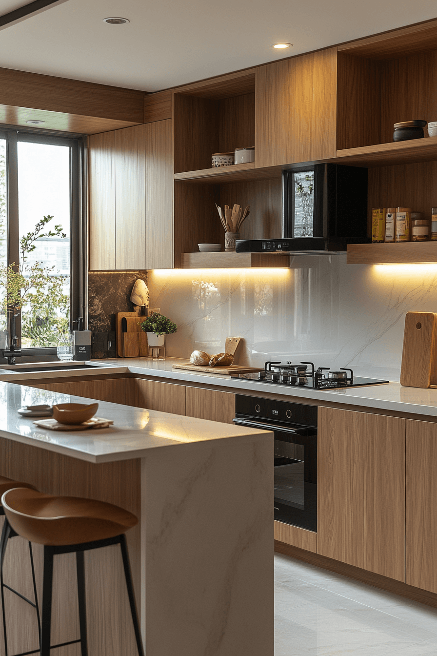 29 Japandi Style Kitchen Elements That Invite Mindful Living 14 japandi style kitchen