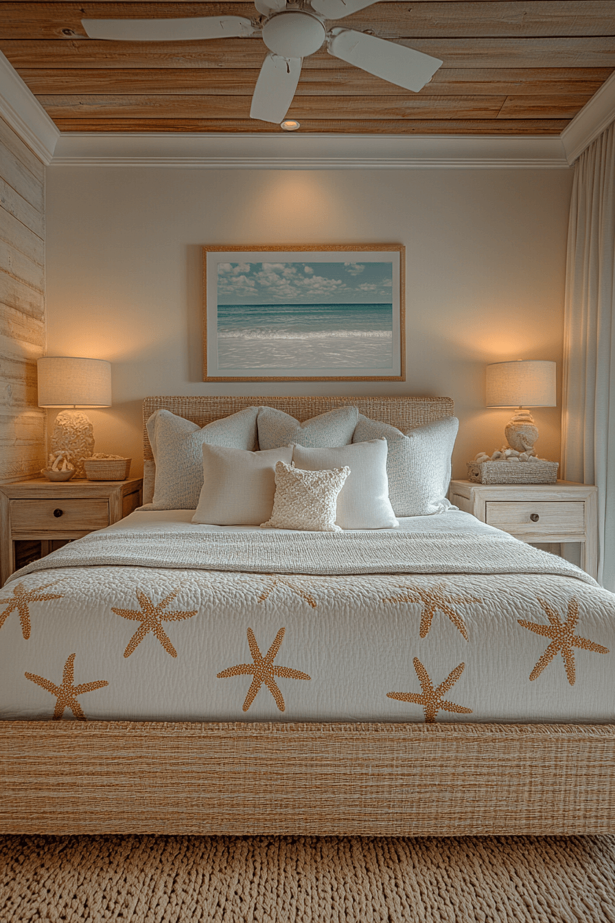 29 Coastal Master Bed Ideas to Drift Off in Coastal Comfort 14 coastal master bed