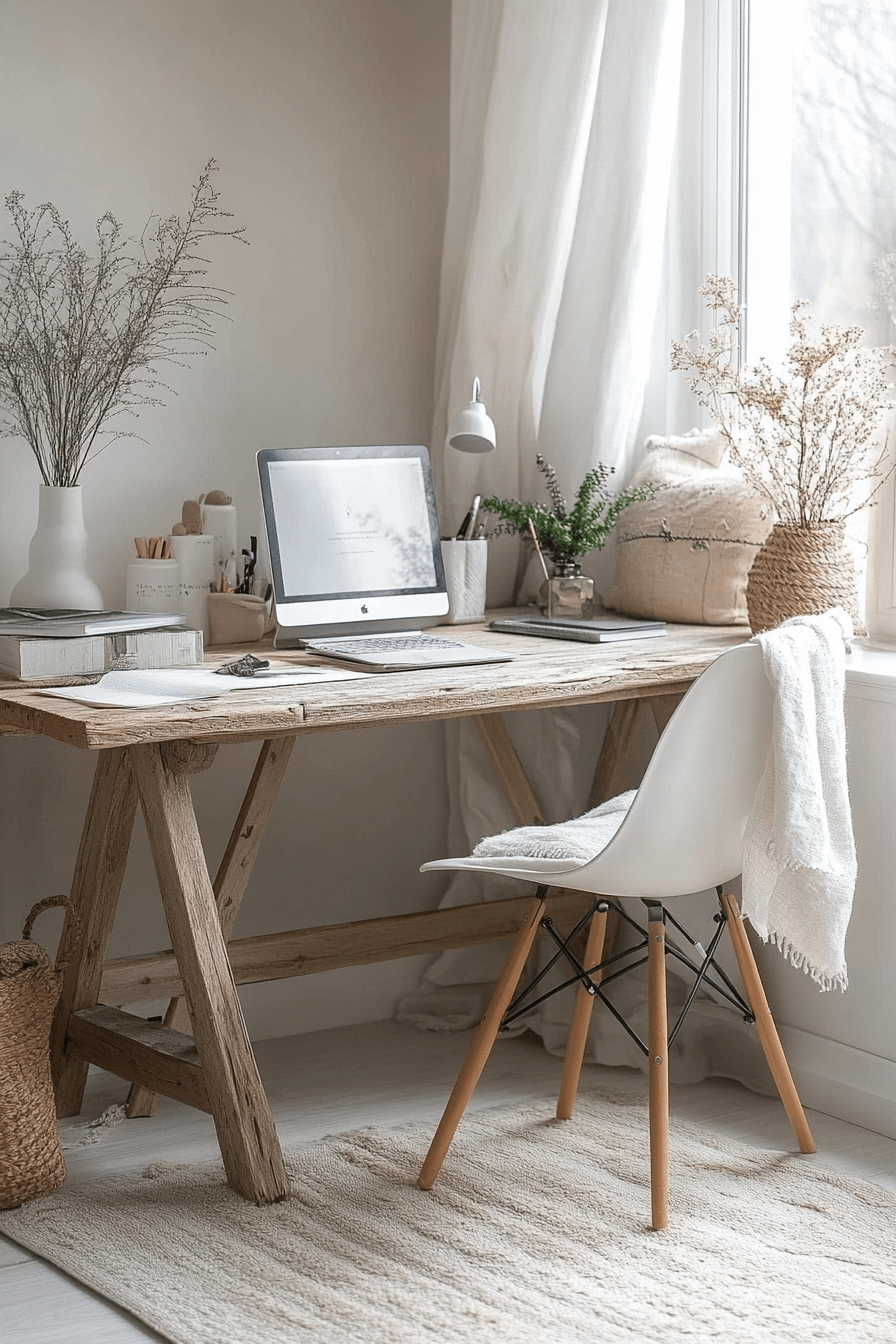 29 Japandi Home Office Details That Support Intentional Living 15 japandi home office