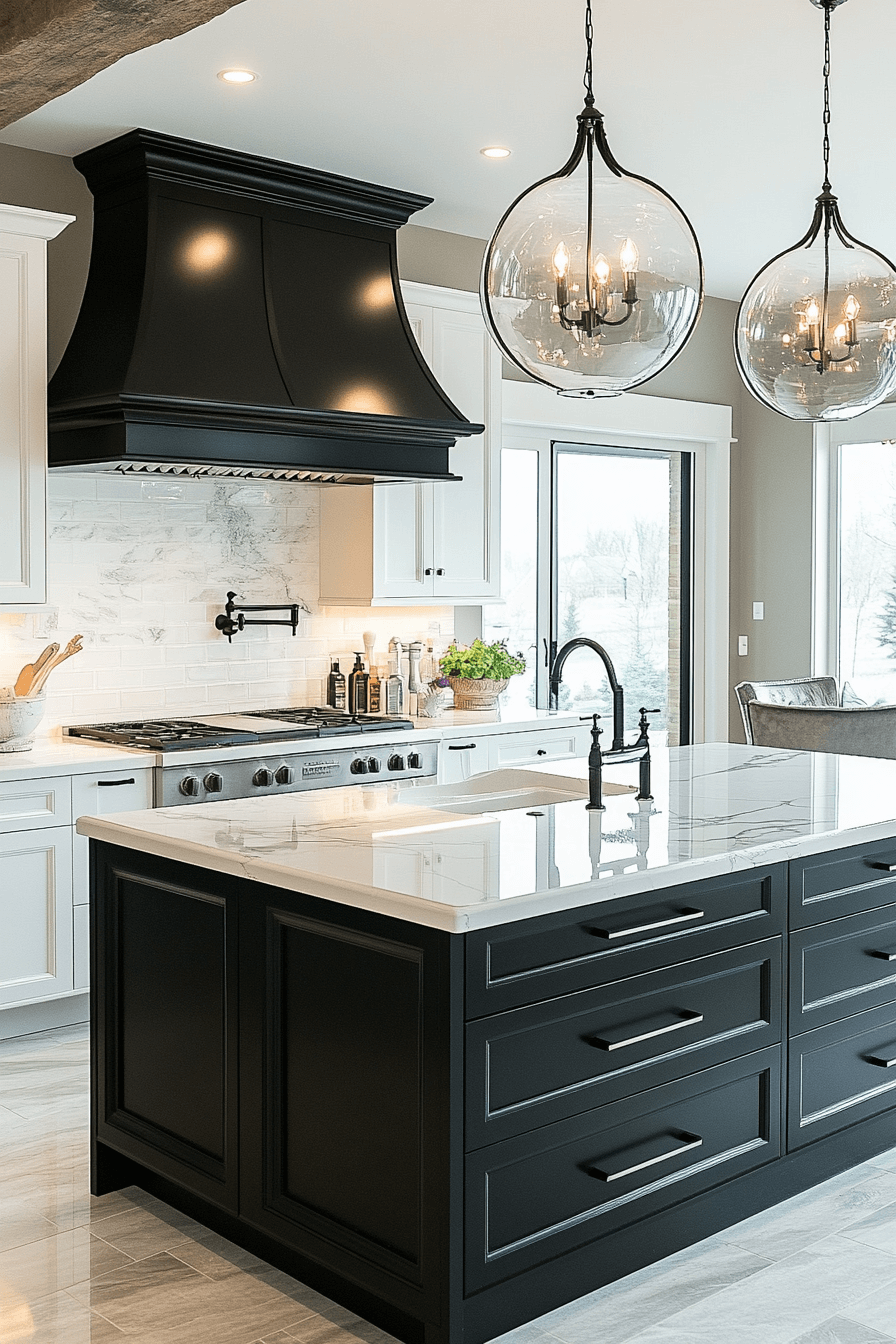 29 Black and White Kitchen Ideas That Elevate Everyday Cooking 15 black and white kitchen ideas