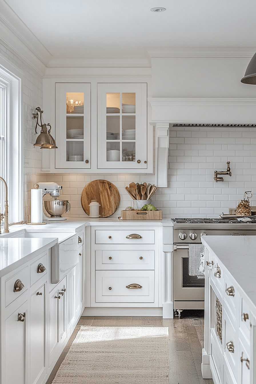 29 Small White Kitchen Concepts to Open Up Tight Spaces 15 small white kitchen