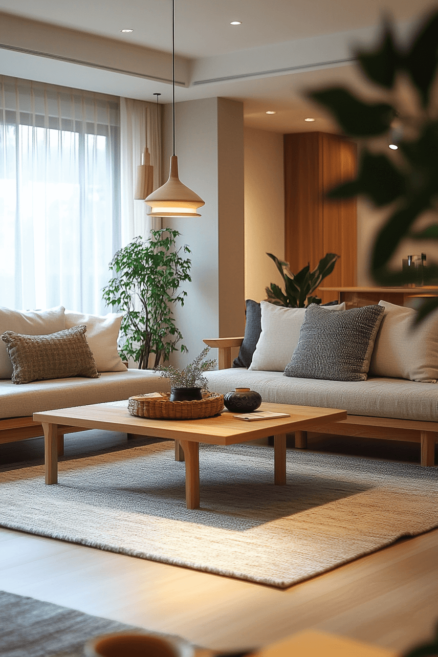 29 Japandi Living Room Makeovers That Reflect Quiet Luxury 15 japandi living room