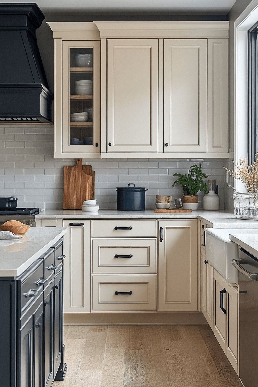 29 Light Cream Kitchen Cabinets That Glow with Soft Serenity 15 cream kitchen cabinets