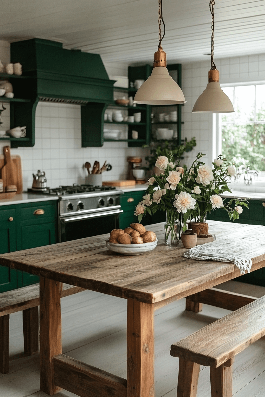 29 Green and White Kitchen Styles That Bring Calm and Charm Together 16 green and white kitchen