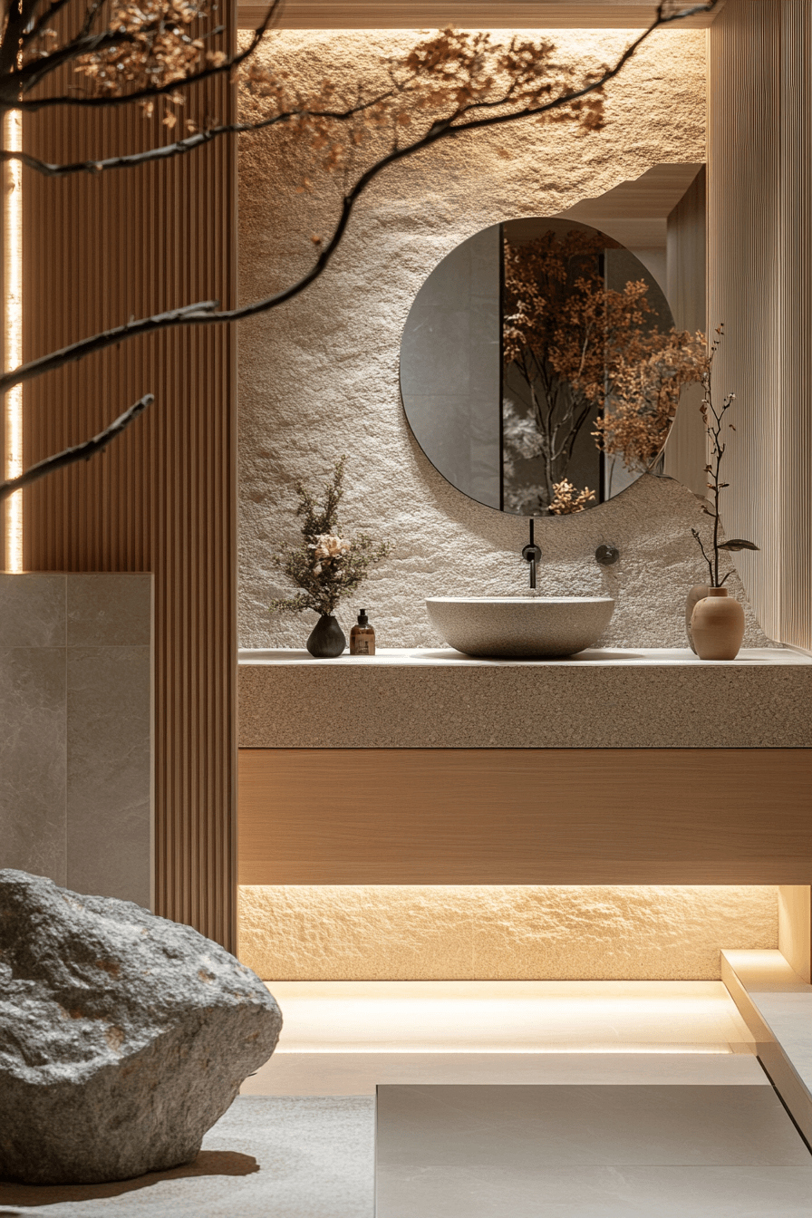 29 Japandi Bathroom Details to Transform Your Daily Routine 16 japandi bathroom