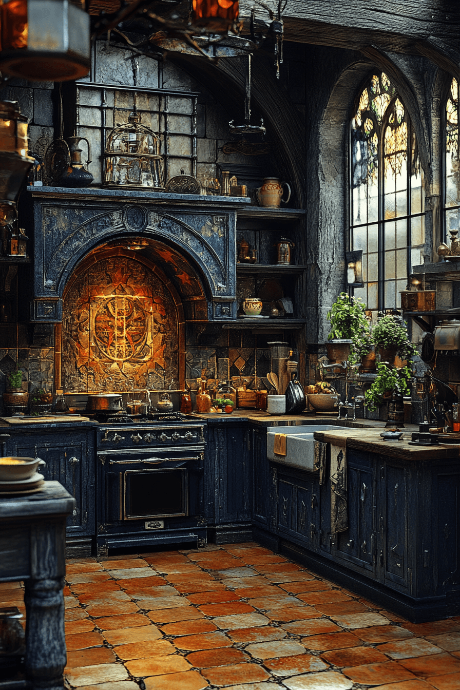 29 Whimsigoth Kitchen Ideas to Stir Up Magical Vibes 16 whimsigoth kitchen
