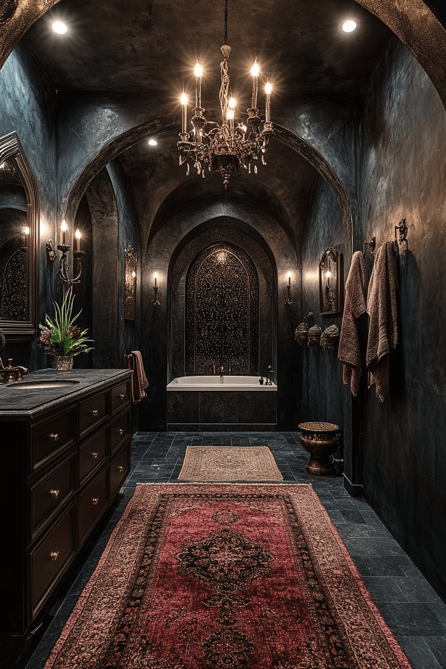 29 Whimsigoth Bathroom Elements That Celebrate Artistic Expression 16 whimsigoth bathroom