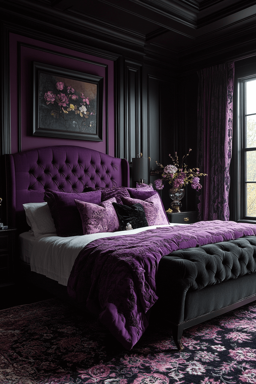 29 Dark Victorian Bedroom Looks to Create a Dreamy Gothic Escape 17 dark victorian bedroom