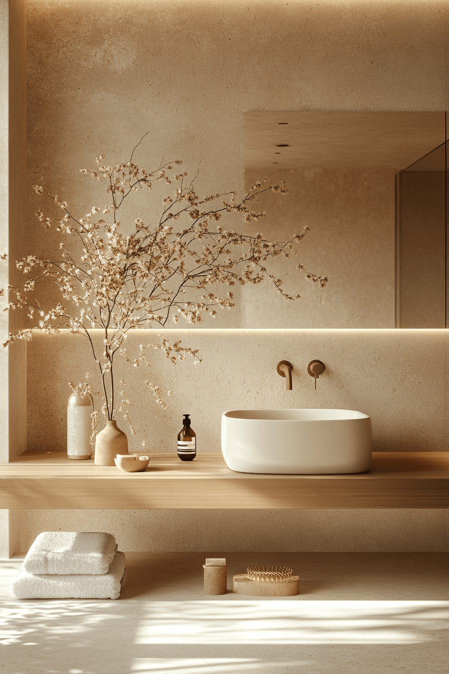 29 Japandi Bathroom Details to Transform Your Daily Routine 17 japandi bathroom