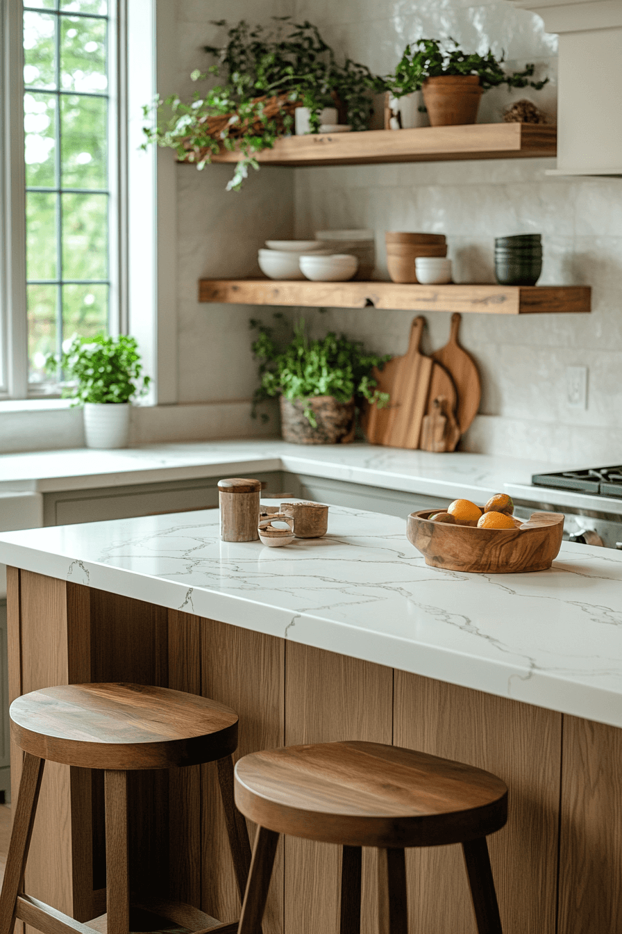 29 White Marble Kitchen Spaces That Feel Polished and Peaceful 17 white marble kitchen