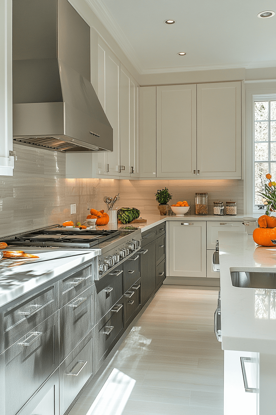 29 Gray and White Kitchen Themes That Embrace Understated Beauty 19 gray and white kitchen