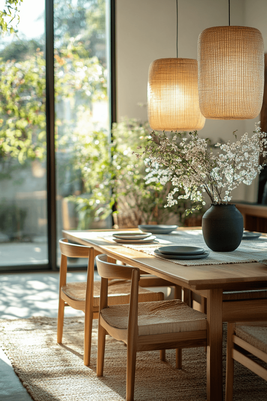 29 Japandi Dining Room Upgrades That Spark Joy and Harmony 19 japandi dining room