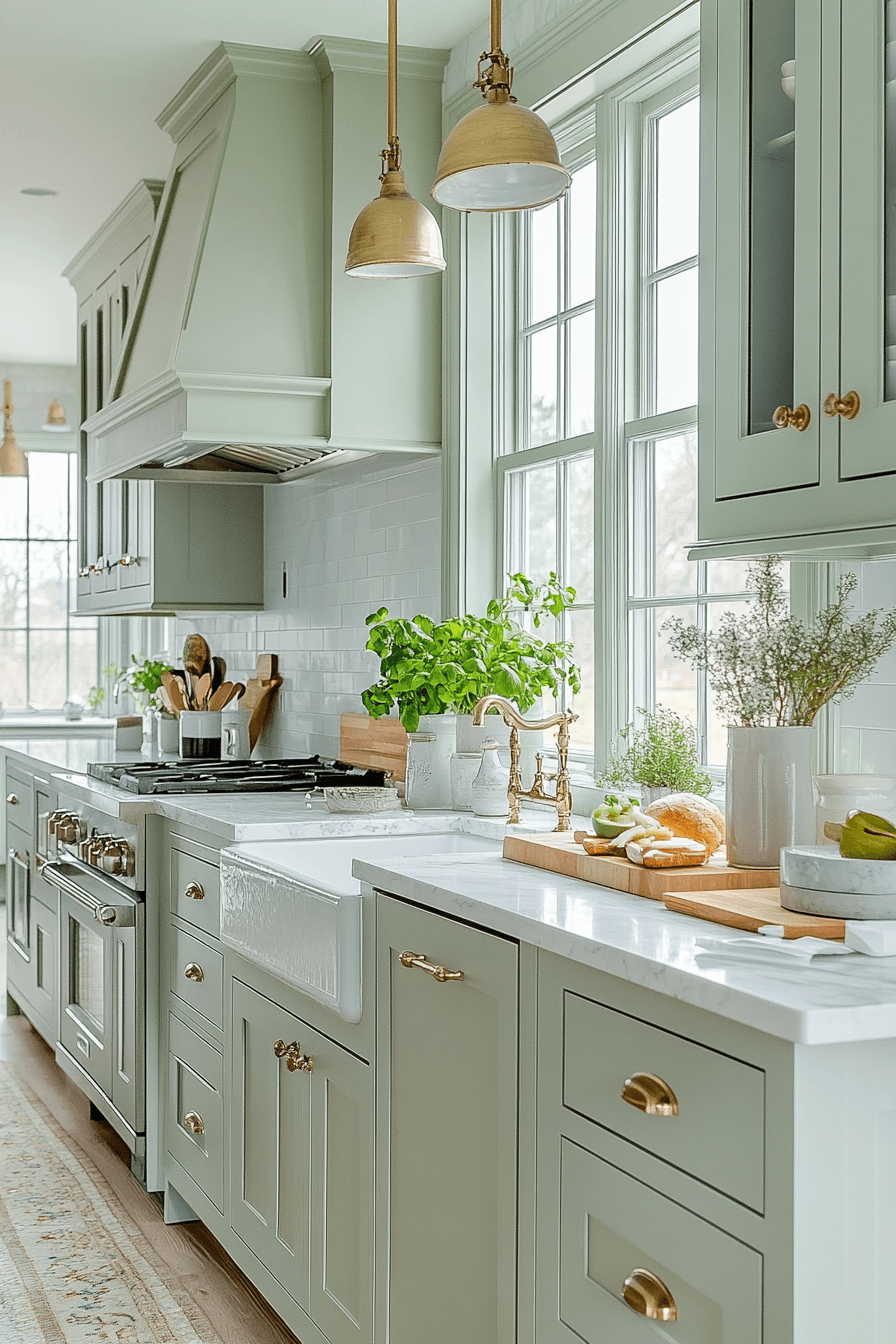 29 Green and White Kitchen Styles That Bring Calm and Charm Together 19 green and white kitchen