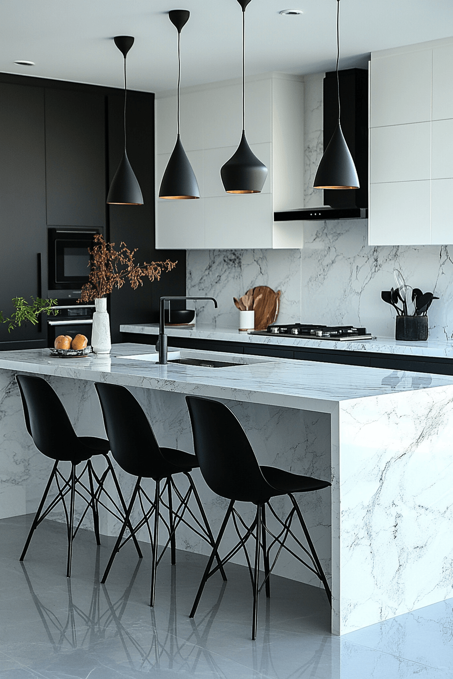 29 Black and White Kitchen Ideas That Elevate Everyday Cooking 2 black and white kitchen ideas