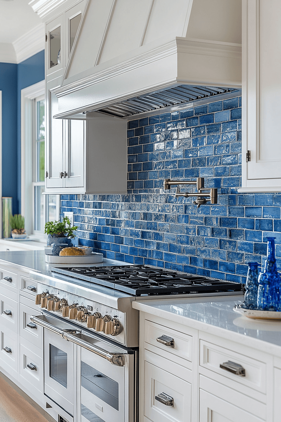 29 Blue and White Kitchen Inspirations for a Peaceful Culinary Retreat 21 blue and white kitchen