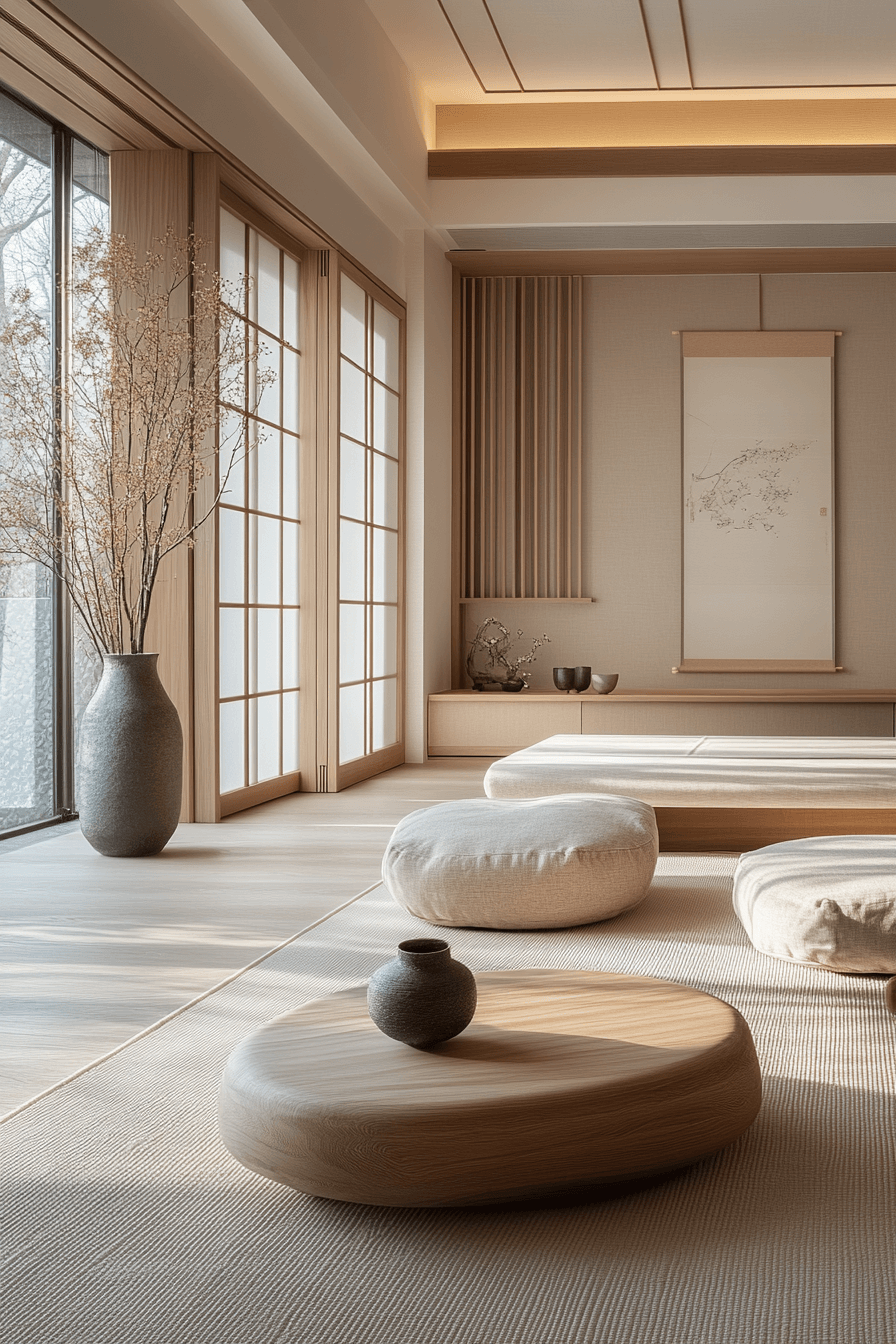 29 Japandi Living Room Makeovers That Reflect Quiet Luxury 21 japandi living room