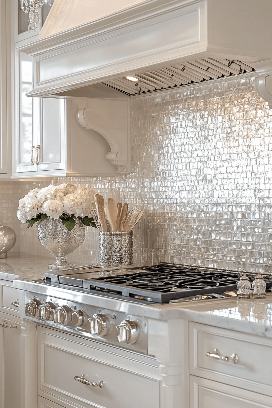 29 Kitchen Backsplash with White Cabinets That Make Neutrals Pop 22 kitchen backsplash with white cabinets