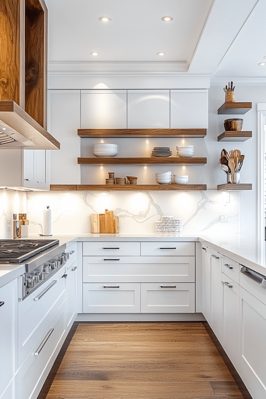 29 Small White Kitchen Concepts to Open Up Tight Spaces 22 small white kitchen