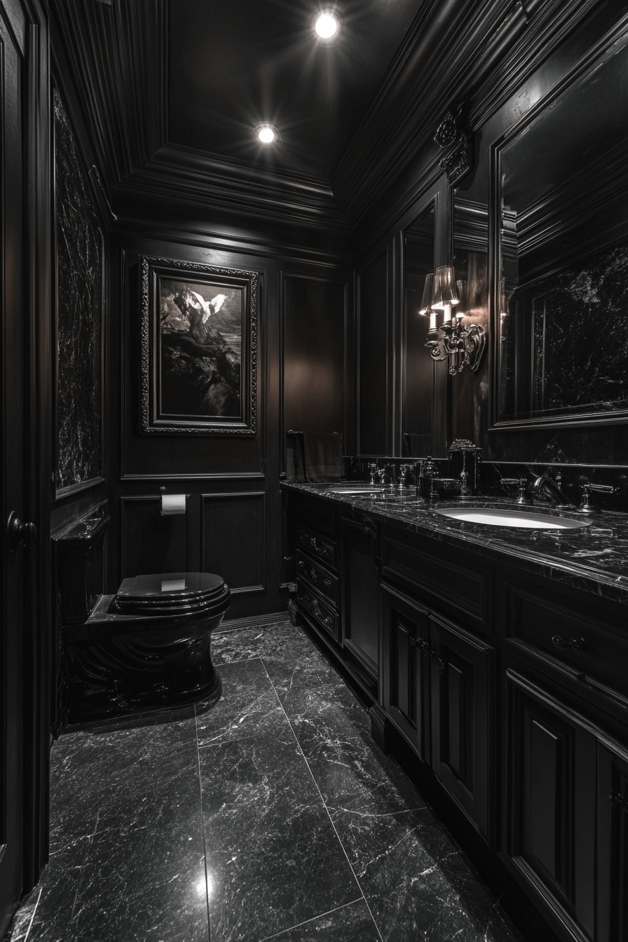29 Whimsigoth Bathroom Elements That Celebrate Artistic Expression 22 whimsigoth bathroom