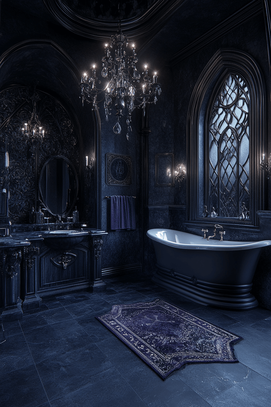 29 Whimsigoth Bathroom Elements That Celebrate Artistic Expression 23 whimsigoth bathroom