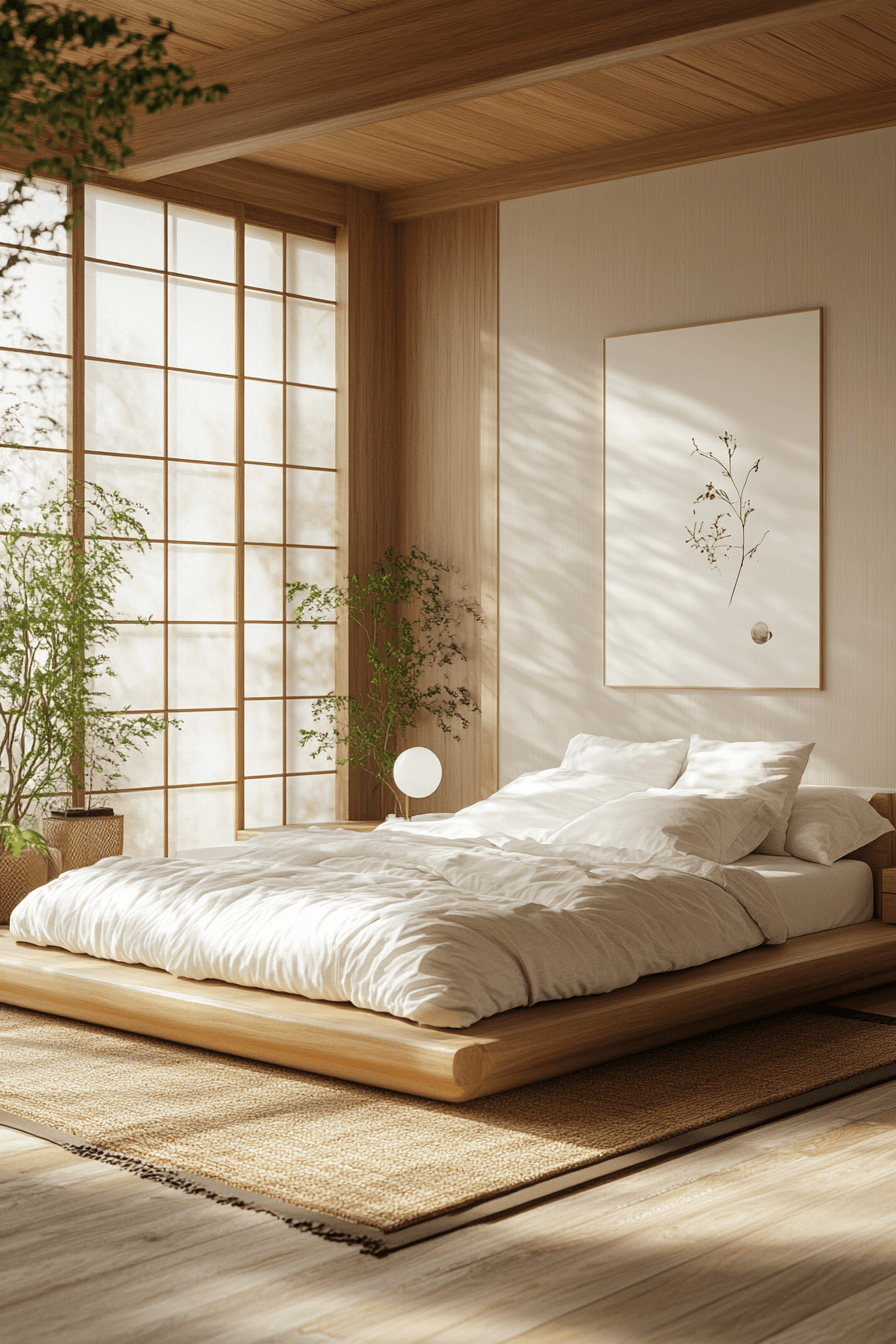 29 Japandi Bedroom Makeovers That Reflect Natural Harmony 23 japandi bedroom