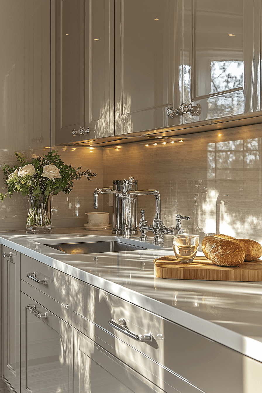 29 Light Taupe Kitchen Cabinets That Feel Cozy and Chic 23 light taupe kitchen cabinets