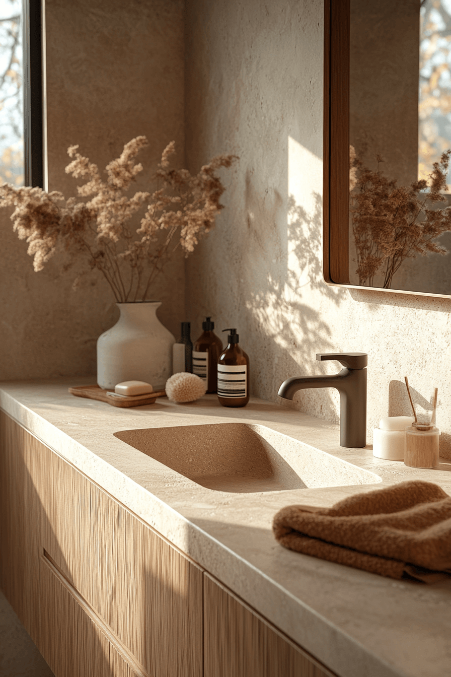 29 Japandi Bathroom Details to Transform Your Daily Routine 23 japandi bathroom