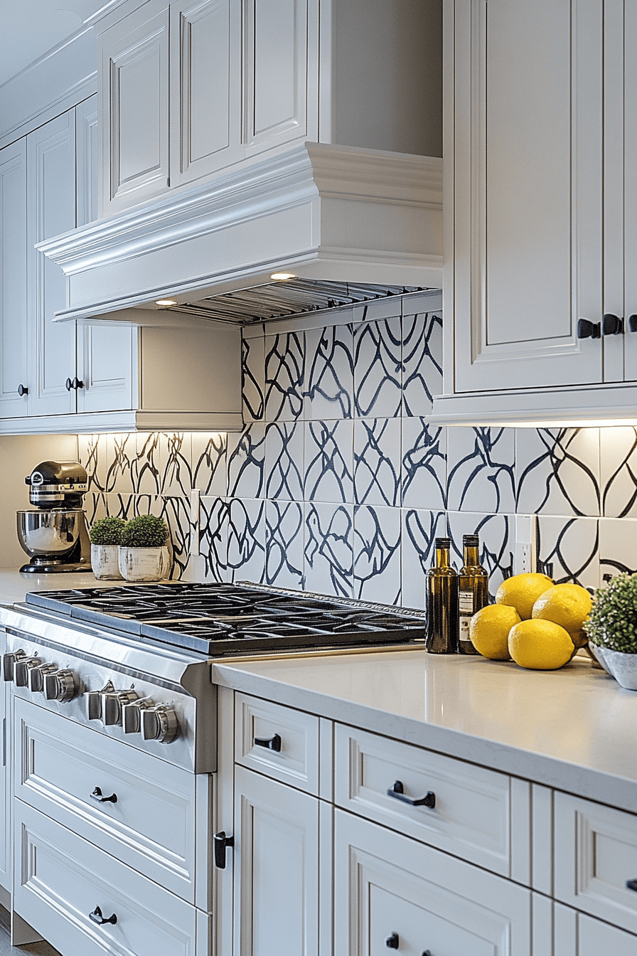 29 Kitchen Backsplash with White Cabinets That Make Neutrals Pop 24 kitchen backsplash with white cabinets
