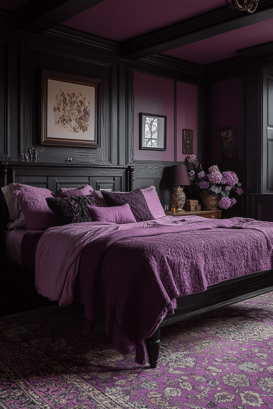 29 Dark Victorian Bedroom Looks to Create a Dreamy Gothic Escape 24 dark victorian bedroom