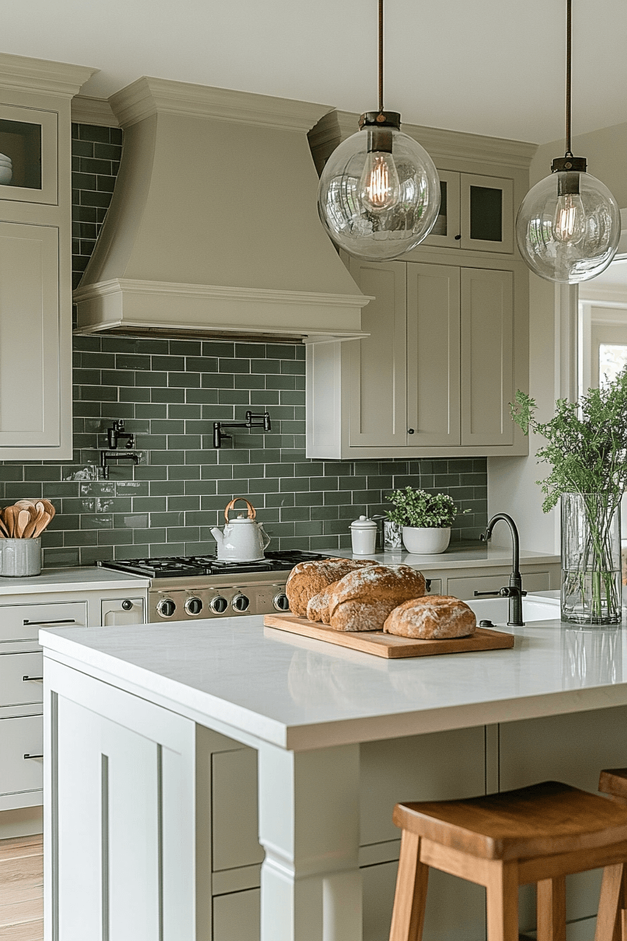 29 Green and White Kitchen Styles That Bring Calm and Charm Together 24 green and white kitchen