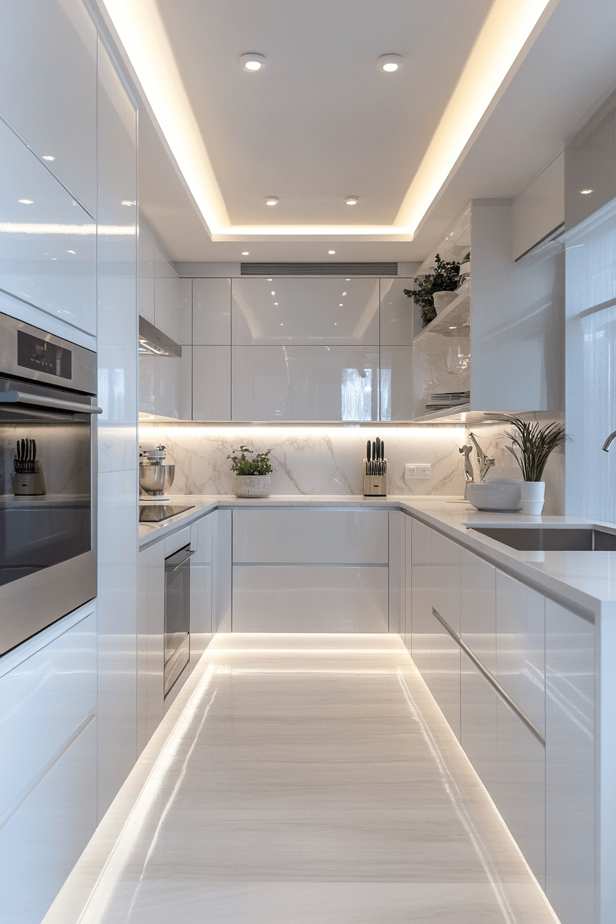 29 Small White Kitchen Concepts to Open Up Tight Spaces 24 small white kitchen