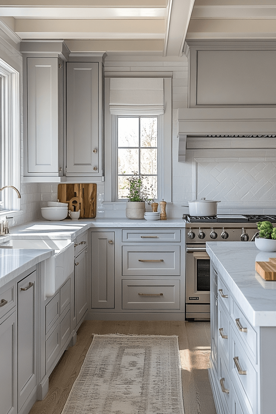 29 Gray and White Kitchen Themes That Embrace Understated Beauty 24 gray and white kitchen