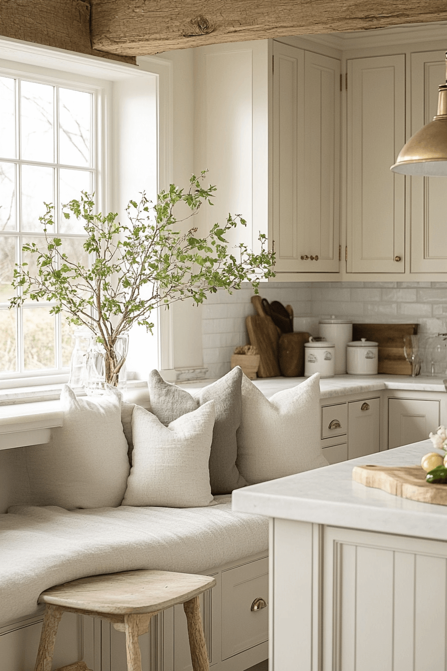 29 Light Cream Kitchen Cabinets That Glow with Soft Serenity 25 cream kitchen cabinets