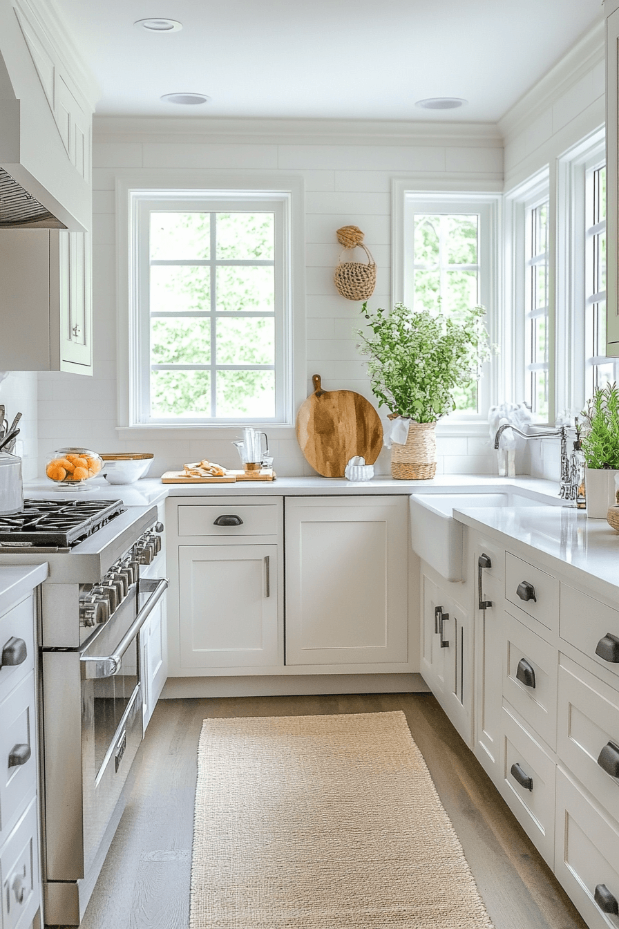 29 Small White Kitchen Concepts to Open Up Tight Spaces 26 small white kitchen