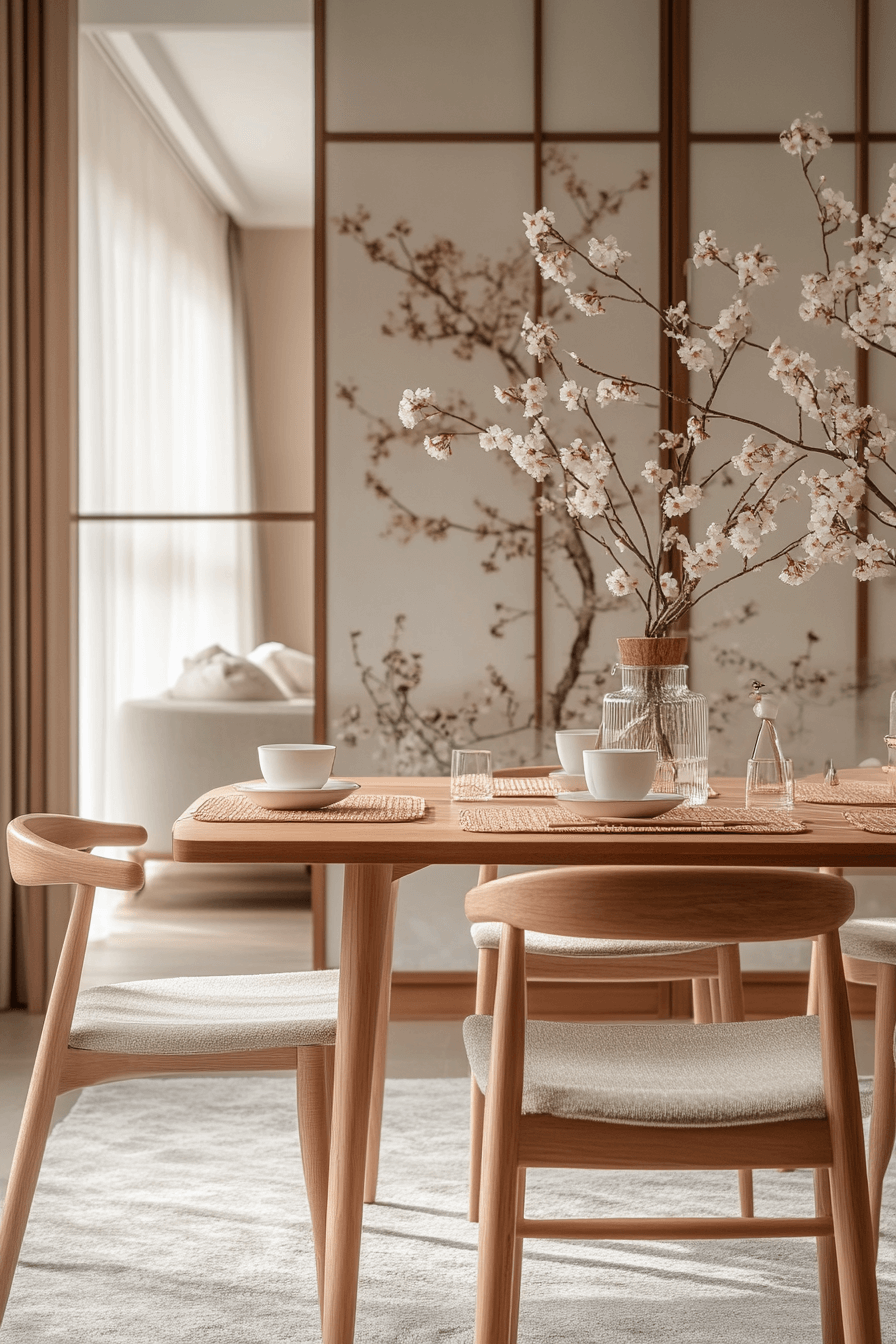 29 Japandi Dining Room Upgrades That Spark Joy and Harmony 26 japandi dining room