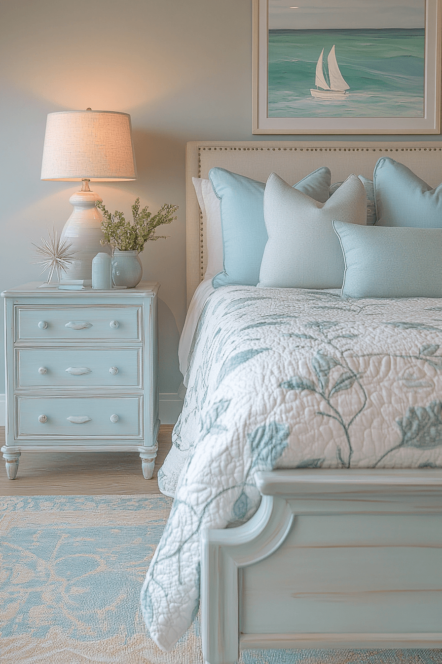 29 Coastal Master Bed Ideas to Drift Off in Coastal Comfort 26 coastal master bed