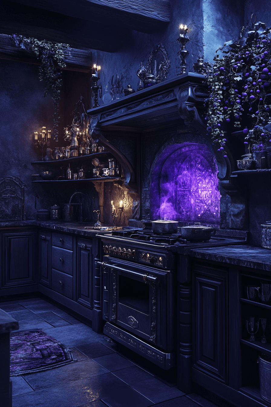 29 Whimsigoth Kitchen Ideas to Stir Up Magical Vibes 26 whimsigoth kitchen