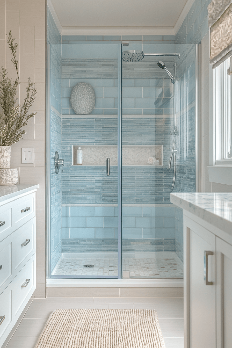29 Coastal Bathroom Shower Ideas for Everyday Beachside Bliss 28 coastal bathroom shower ideas