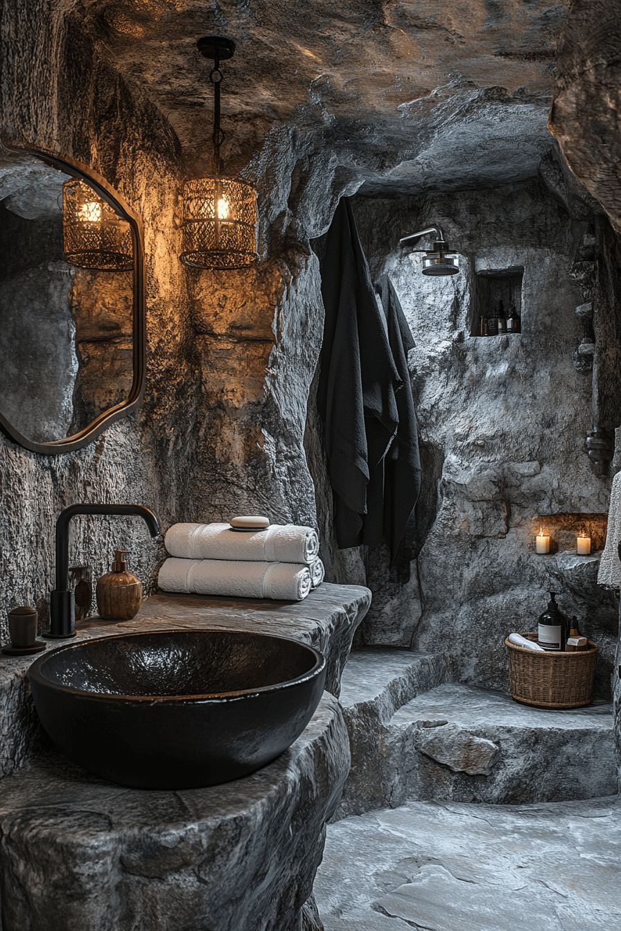 29 Whimsigoth Bathroom Elements That Celebrate Artistic Expression 28 whimsigoth bathroom